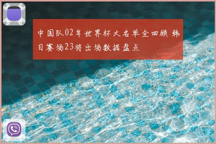 中国队02年世界杯大名单全回顾 韩日赛场23将出场数据盘点